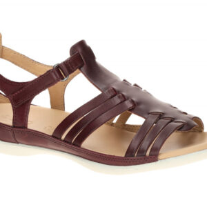 Ecco 244233 Flash Roman Sandale Damen R?mersandale in Dark-Ruby Flexibel & Be...