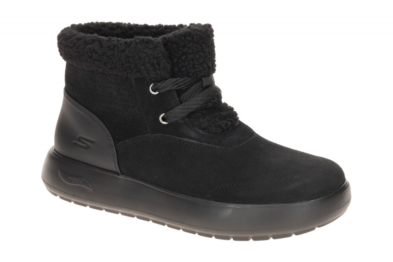 Skechers 144722 BBK Damen Stiefeletten Schwarz Wasserabweisend mit flauschige... 1 Skechers 144722 BBK Damen Stiefeletten Schwarz Wasserabweisend mit flauschige...