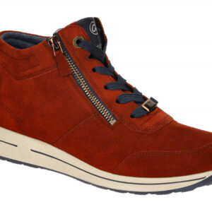 ara 1224808-92 Osaka 2.0 Damen Mid Cut Sneaker rot ziegel H-Extra Weit