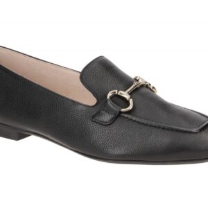 Paul Green Slipper 2596-000 Schwarz Gold Echtleder Blockabsatz 1cm Normalweite