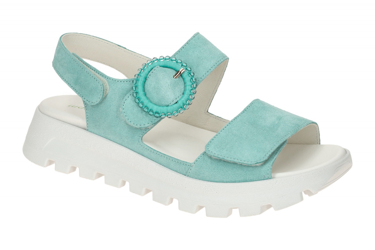 Waldl?ufer 730006 Damen Sandale Gr?n Vento Extra Weit - H-NELE 1 Waldl?ufer 730006 Damen Sandale Gr?n Vento Extra Weit - H-NELE