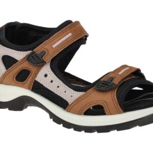 Ecco 06956360878 OFFROAD Yucatan Damen Sandale in Braun Mink/Violet Ice - Kom...