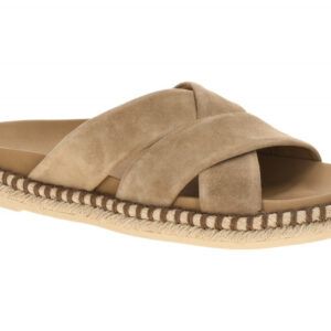 Gabor 83.780 - Damen Pantoletten Braun Peanut - Bequeme Kreuzriemen-Sandale