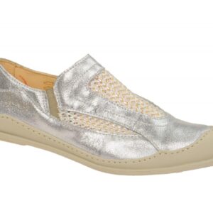 Eject 18176.001 CIBER Damen Slipper Grau Silber Wei? Blockabsatz