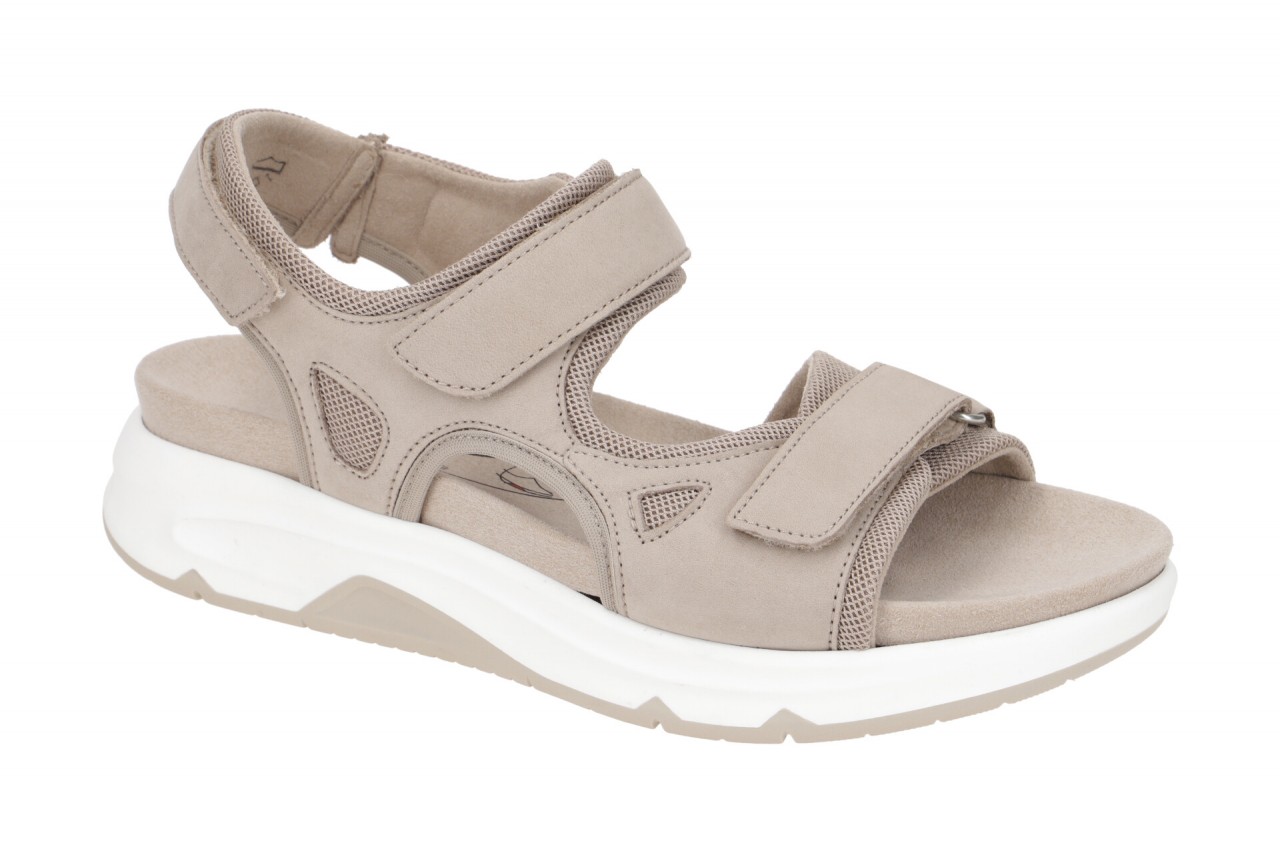 Gabor 86.889.43 Damen Sandale RollingsSoft Grau Leinen Wedge Keilabsatz Klett... 1 Gabor 86.889.43 Damen Sandale RollingsSoft Grau Leinen Wedge Keilabsatz Klett...