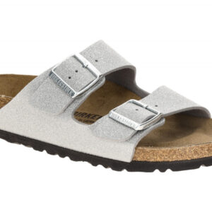 Birkenstock 1030127 BS Arizona Damen Pantoletten Silber Glitter - Anatomische...