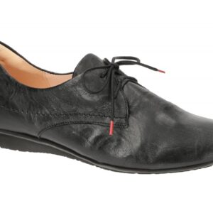 Think Chilli 3-000269-0000 Damenschuhe Slipper Schwarz Naturgegerbtes Leder