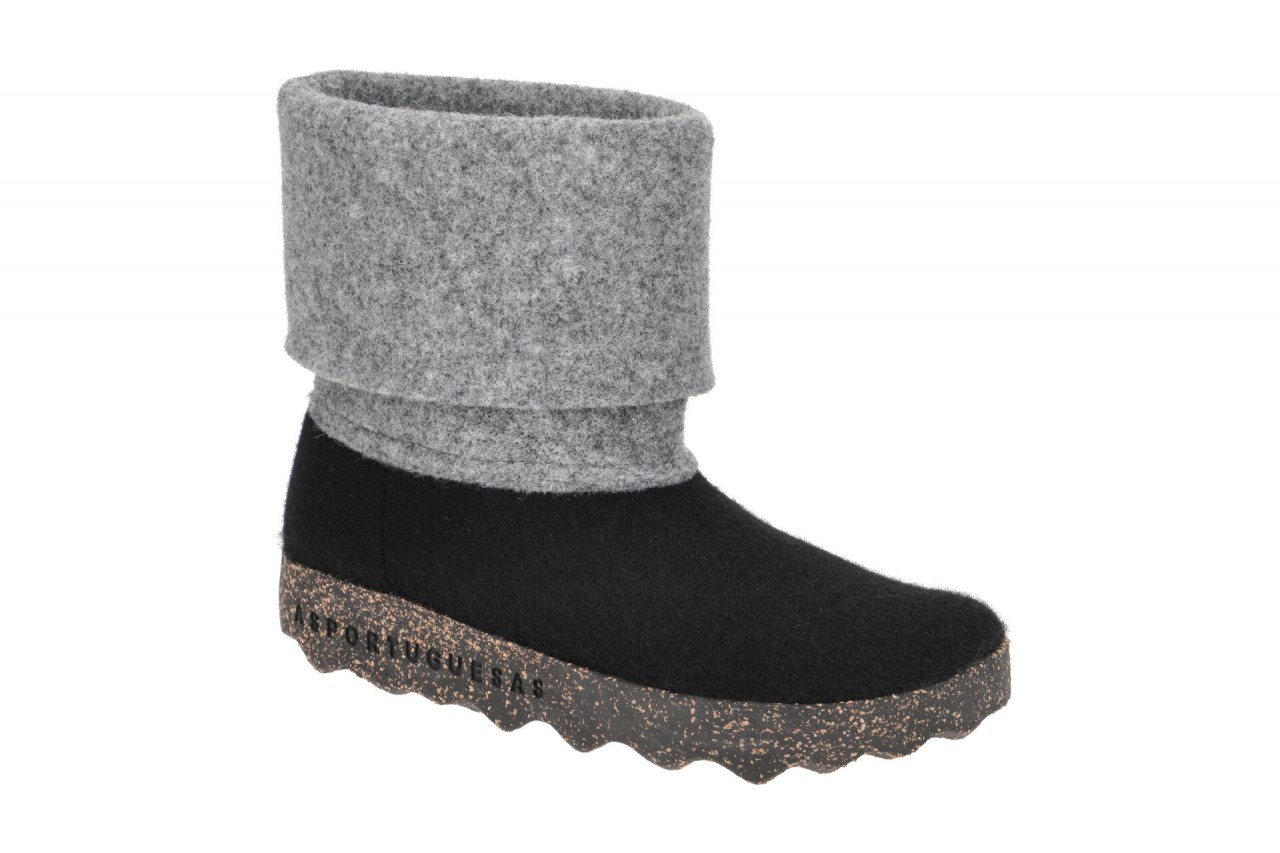Asportuguesas P018137000 CADY L Damen Chelsea Boots Schwarz Tweed Combo Filz 1 Asportuguesas P018137000 CADY L Damen Chelsea Boots Schwarz Tweed Combo Filz