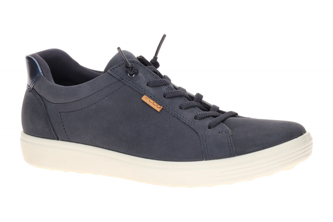 Ecco 490583 SOFT 7 - LOW EASY SLIP - Damen Sneaker in Marine Metallic 1 Ecco 490583 SOFT 7 - LOW EASY SLIP - Damen Sneaker in Marine Metallic