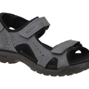 Ecco 69002451252 ONROADS Men's Sandal Grau Magnet/Black Bequeme Herren Sandale