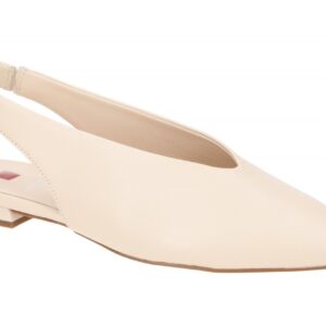 H?gl 3-10 0110 1100 LIV Beige Echtleder Sling Pumps mit Gummizug