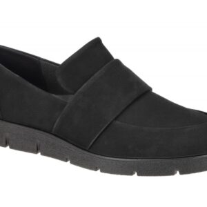 Ecco 28230302001 Bella Damen Slipper Schwarz Nubuck PU-Laufsohle