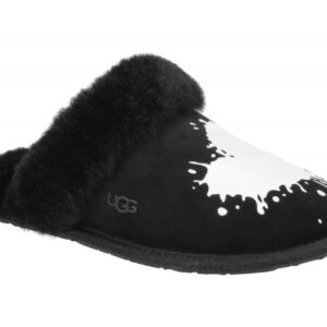 UGG 1129294 BLK SCUFFETTE II VALENTINE Damen Pantoletten schwarz Nubuck Warmf...