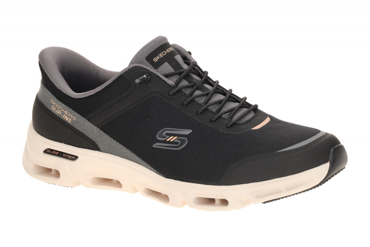Skechers 104616 BKNT Glide Step Gratify Slip-On Sneakers Schwarz Vegan Memory... 1 Skechers 104616 BKNT Glide Step Gratify Slip-On Sneakers Schwarz Vegan Memory...