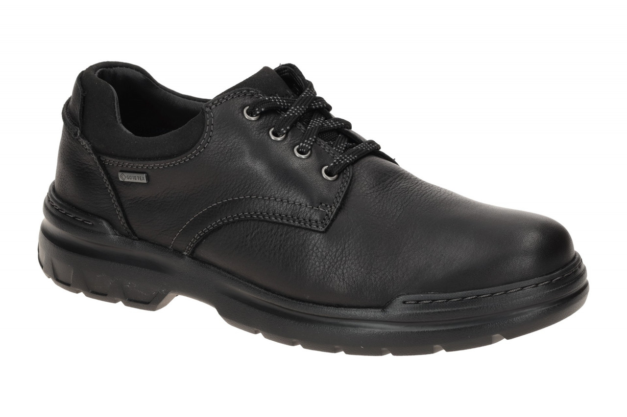 Clarks 26173464 7 Rockie Walk GTX Herrenschuhe Schwarz (black) aus Glattleder... 1 Clarks 26173464 7 Rockie Walk GTX Herrenschuhe Schwarz (black) aus Glattleder...