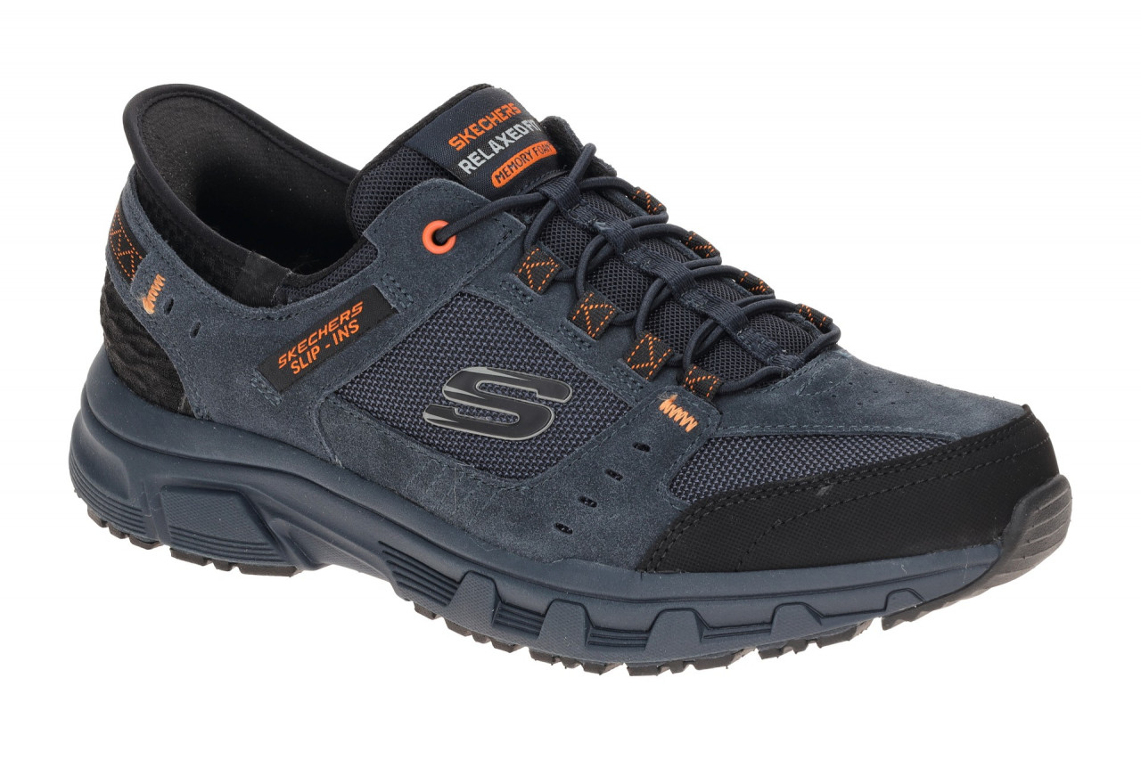 Skechers 237450 NVOR Oak Canyon Herren Slipper blau/navy/orange - Air Cooled ... 1 Skechers 237450 NVOR Oak Canyon Herren Slipper blau/navy/orange - Air Cooled ...