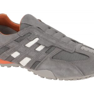 Geox U4207L Herren Slipper light grey / anthrazite, atmungsaktiv & wasserdicht