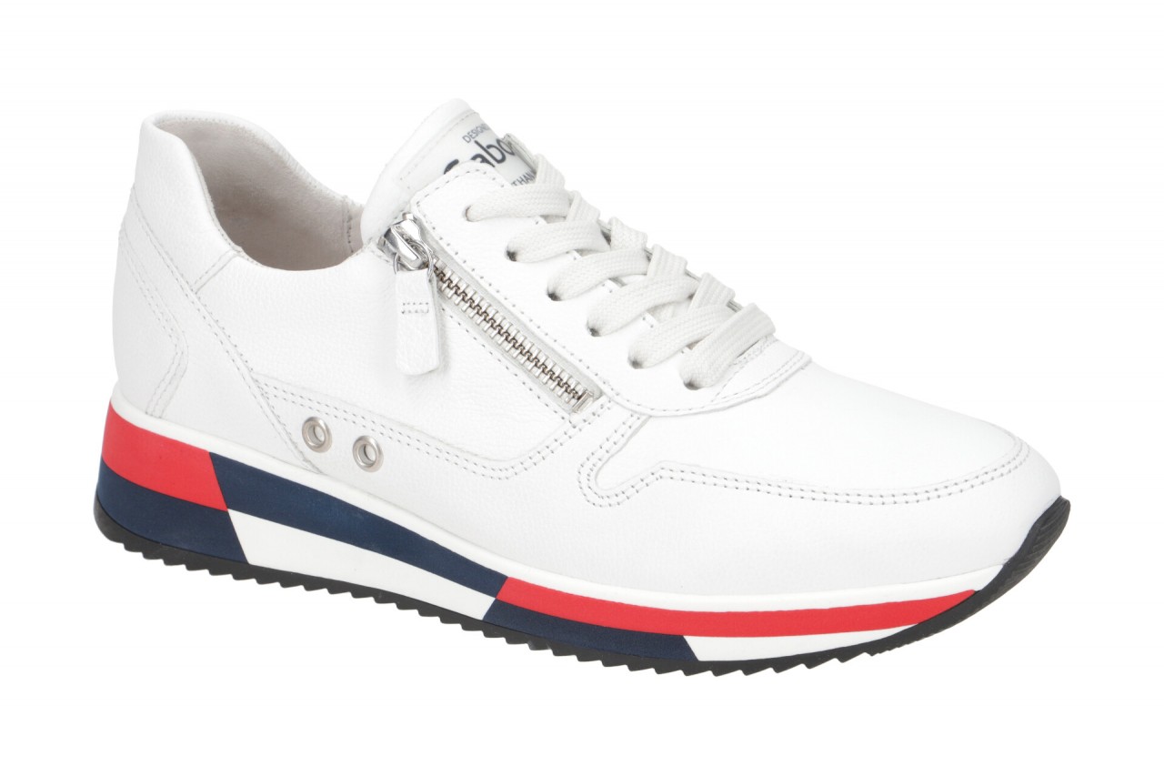 Gabor Damen Halbschuhe 83.390.21 Wei? Marine Echtleder Sneaker mit herausnehm... 1 Gabor Damen Halbschuhe 83.390.21 Wei? Marine Echtleder Sneaker mit herausnehm...
