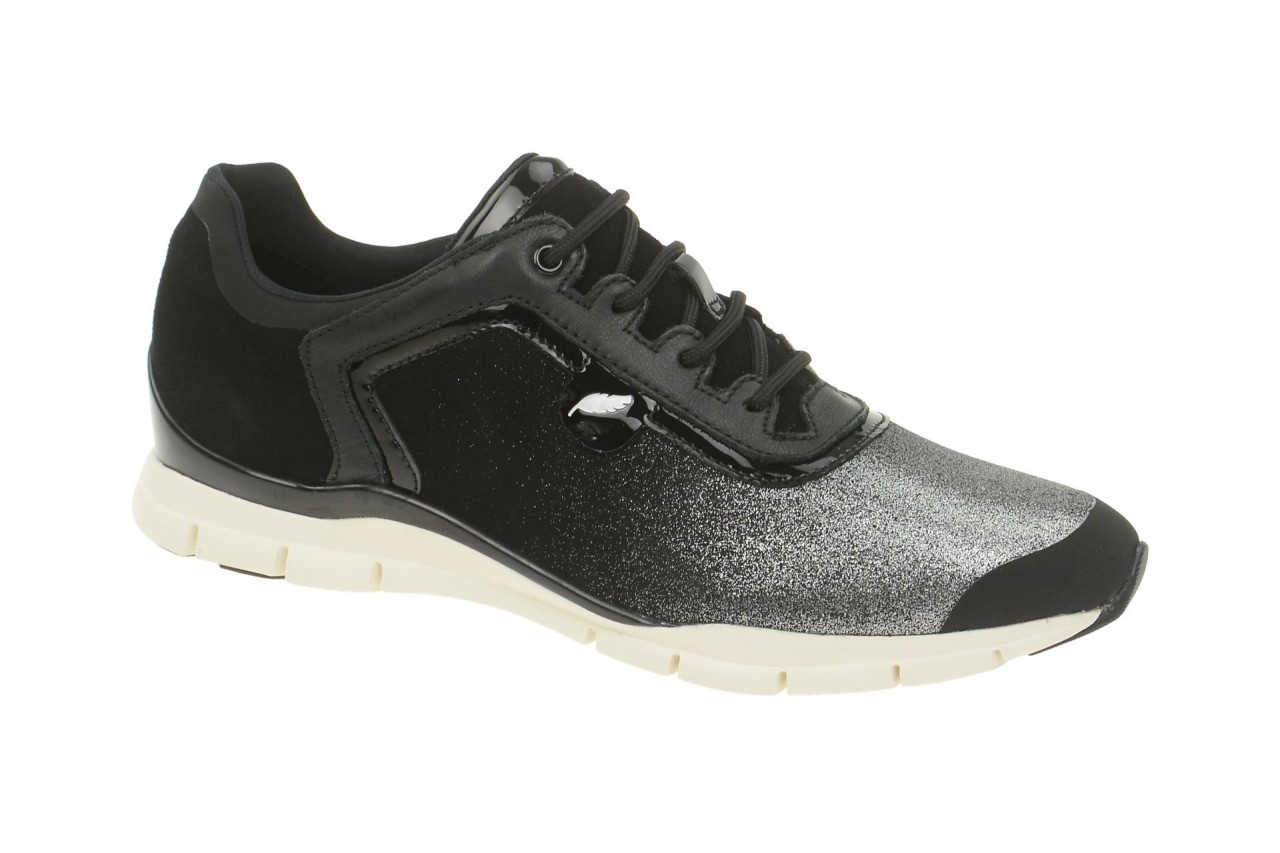 Geox Damen Sportschuhe SUKIE D62F2B in Schwarz Glitter - leicht und atmungsaktiv 1 Geox Damen Sportschuhe SUKIE D62F2B in Schwarz Glitter - leicht und atmungsaktiv