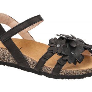 Think 551 Damen Sandalette - Riemchen Sandalen schwarz (schwarz) Echtleder, K...