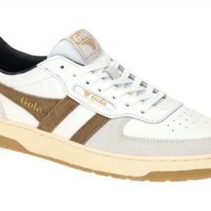 Gola CMB336HN HAWK Herren Sneaker wei?/tabacco/navy Ledersneaker mit bequemer...