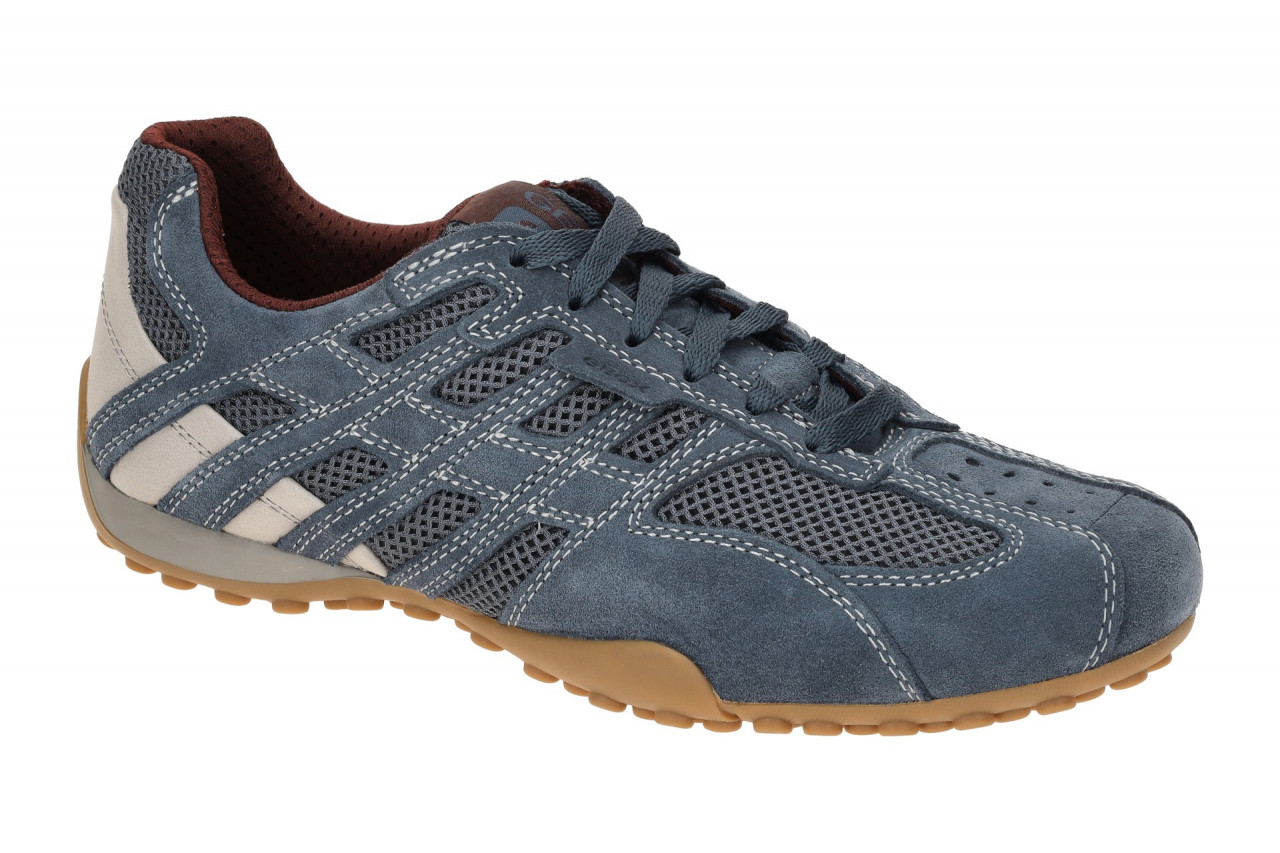 Geox U55MNA 02214 C4348 SNAKE ORIGINAL A - uomo Herrenschuhe blau + hellgrau ... 1 Geox U55MNA 02214 C4348 SNAKE ORIGINAL A - uomo Herrenschuhe blau + hellgrau ...