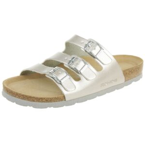 Rohde Alba Pantolette Damen Hausschuhe Sandale 5619 89 Silber