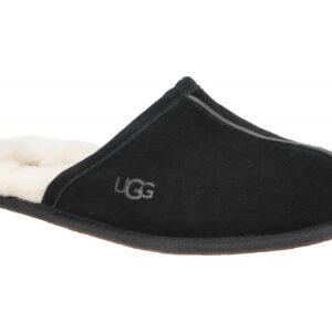 UGG 1101111 blk SCUFF Herren Pantoletten Schwarz Echtleder Warmfutter