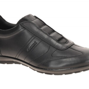 Geox U74A5C Herrenschuhe SYMBOL - uomo symbol c Schwarz Black Echtleder atmun...