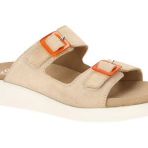 ara 12-21404 09 MADEIRA-S Damen Pantoletten Beige - bequem mit Klett-Fu?bett ...