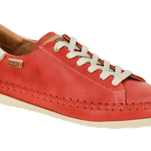 Pikolinos W8B-6531 SOLLER Damen Schn?r-Halbschuhe rot peach Echtleder bequem