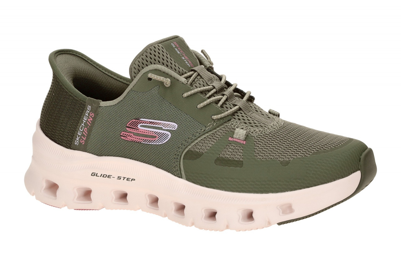 Skechers 150420 OLV Damen Slipper Olive Gr?n Air Cooled Memory Foam 1 Skechers 150420 OLV Damen Slipper Olive Gr?n Air Cooled Memory Foam