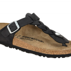 Birkenstock 1021360 BS Gizeh_BS Damen Pantoletten schwarz Naturleder fu?freun...