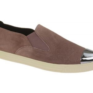 Geox D641MB Damen Slipper altrosa glitter/silber atmungsaktiv, Gr. G