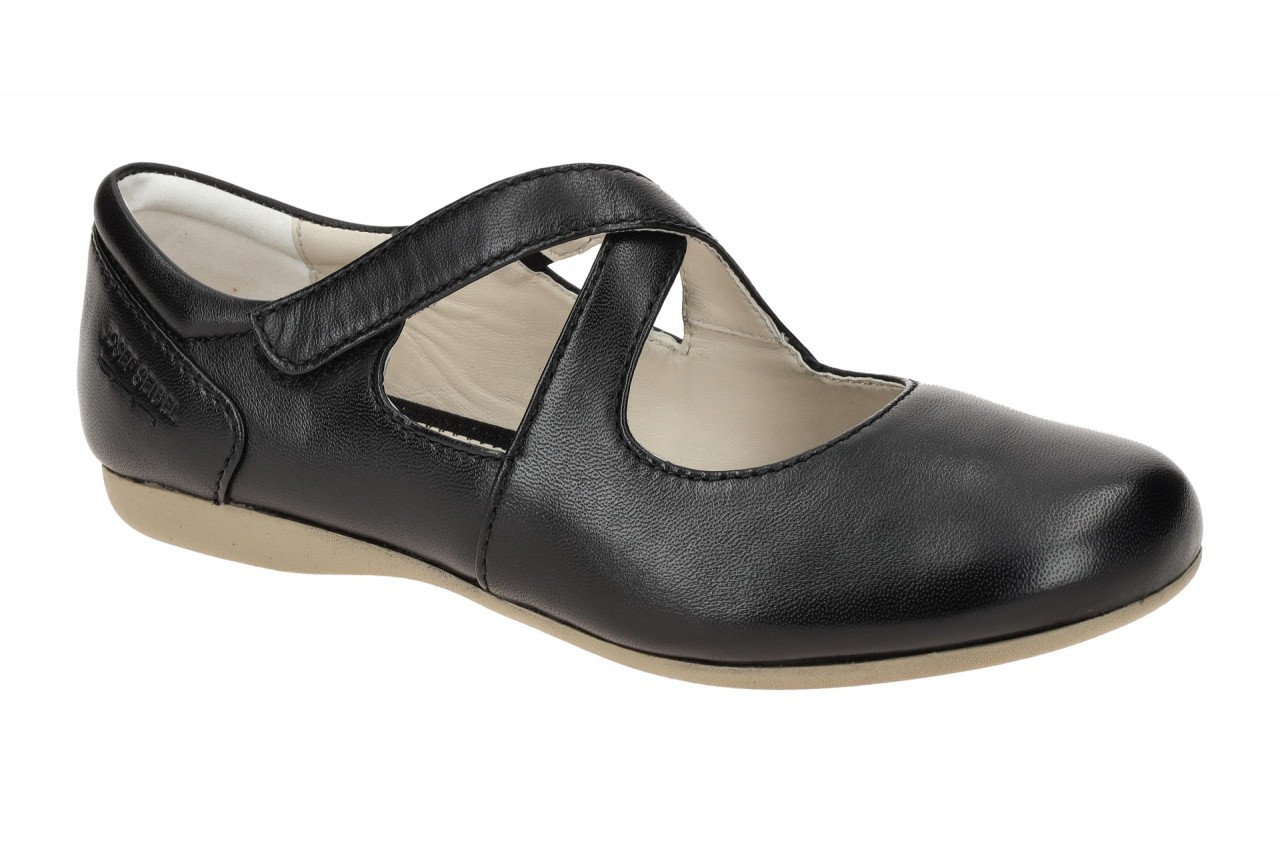 Josef Seibel Damen Ballerina Fiona 72 Schwarz, Klettverschluss, Echtleder, fl... 1 Josef Seibel Damen Ballerina Fiona 72 Schwarz, Klettverschluss, Echtleder, fl...