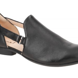 Think 750 GUAD Damenschuhe Slipper Schwarz Echtleder bequem rund F-Normal Abs...