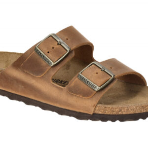 Birkenstock 1028401 Arizona BS Pantoletten cognac Fettleder anatomisches Fu?bett
