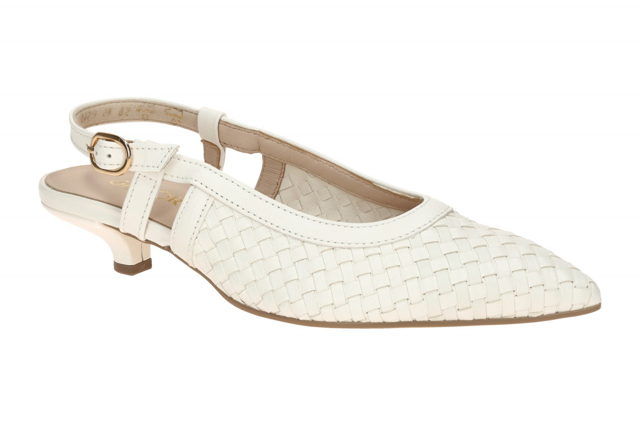 Gabor 81.534 Damenschuhe Sling Pumps Wei? Latte Trichterabsatz 3cm 1 Gabor 81.534 Damenschuhe Sling Pumps Wei? Latte Trichterabsatz 3cm