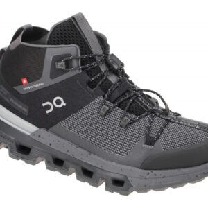 ON 53.98588 CloudTrax_D Damen Sneaker Schwarz Black/Rock Gummi Schnellverschluss