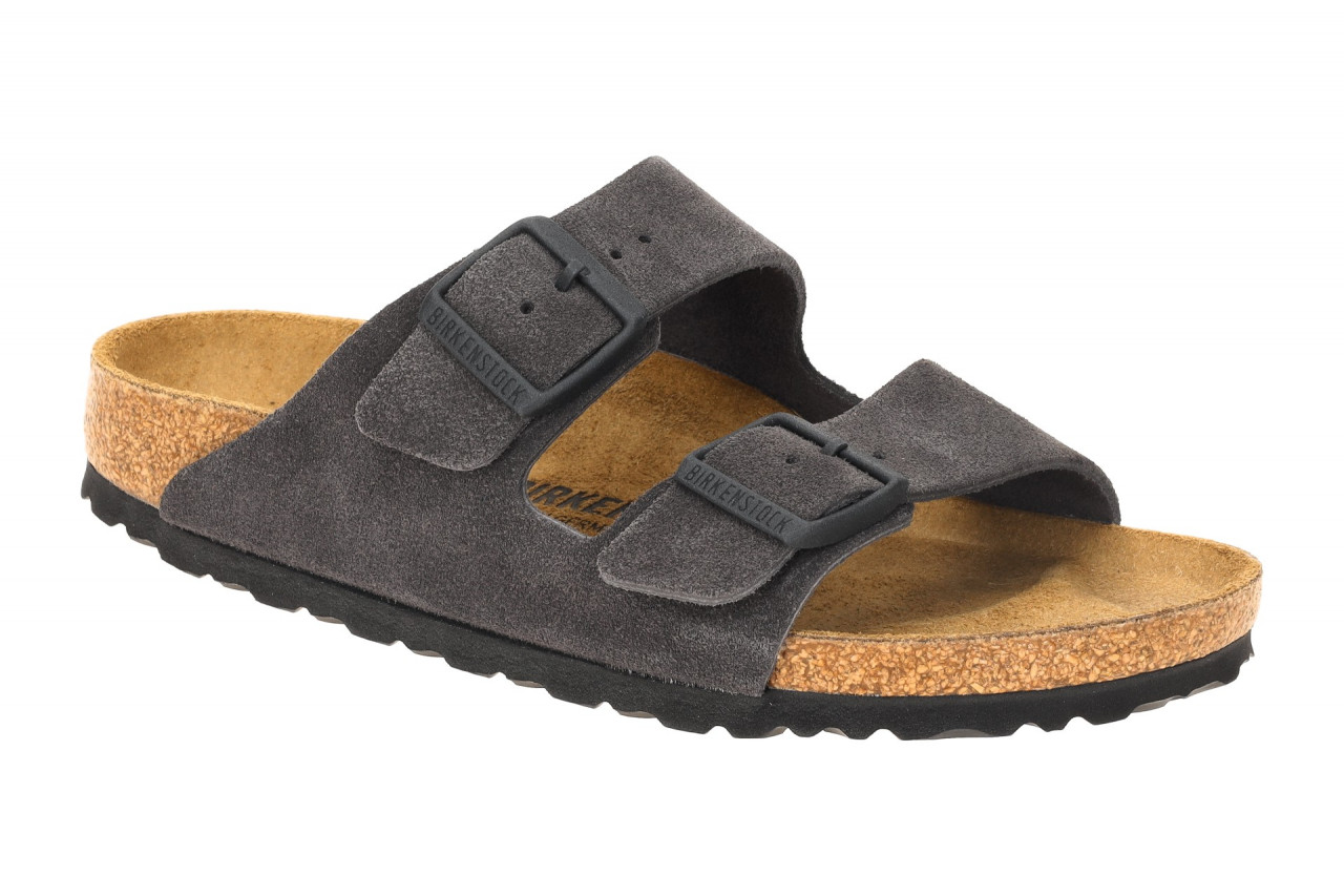 Birkenstock Arizona BS 1028592 Damen Pantoletten Velvet Gray Bequeme Echtlede... 1 Birkenstock Arizona BS 1028592 Damen Pantoletten Velvet Gray Bequeme Echtlede...