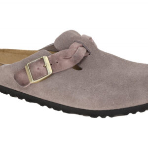 Birkenstock 1029122 Boston Braided Damen Clogs Lila Faded Purple Echtleder be...
