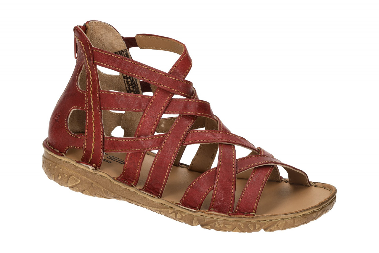 Josef Seibel Damen Sandalette 74106 IVY 06 Rot Echtleder R?mersandale Keilabsatz 1 Josef Seibel Damen Sandalette 74106 IVY 06 Rot Echtleder R?mersandale Keilabsatz