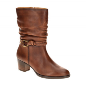 Pikolinos W0E-9787 Damenstiefel ZAMORA braun cuero Trichterabsatz 4cm & Gummi...