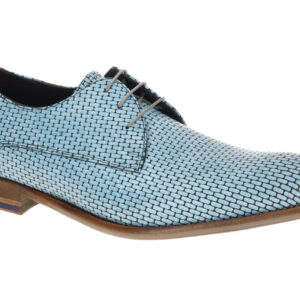 Floris van Bommel Herrenschuhe 30275-42-01 light blue elegante Halbschuhe mit...