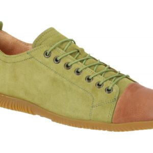 Think 000779 HAUKI Herrenschuhe Gr?n Moos Kombi Echtleder Fu?bett Latexsohle