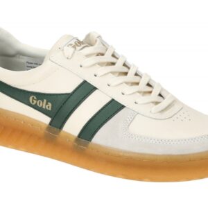 Gola Herren Sneaker CMB621WN Grandslam Elite Wei? Gum Sohle Glattleder Velour...