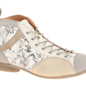 Think 000618 GUAD 2 Stiefeletten Grau Bianco/Kombi Glattleder Velourled Mix