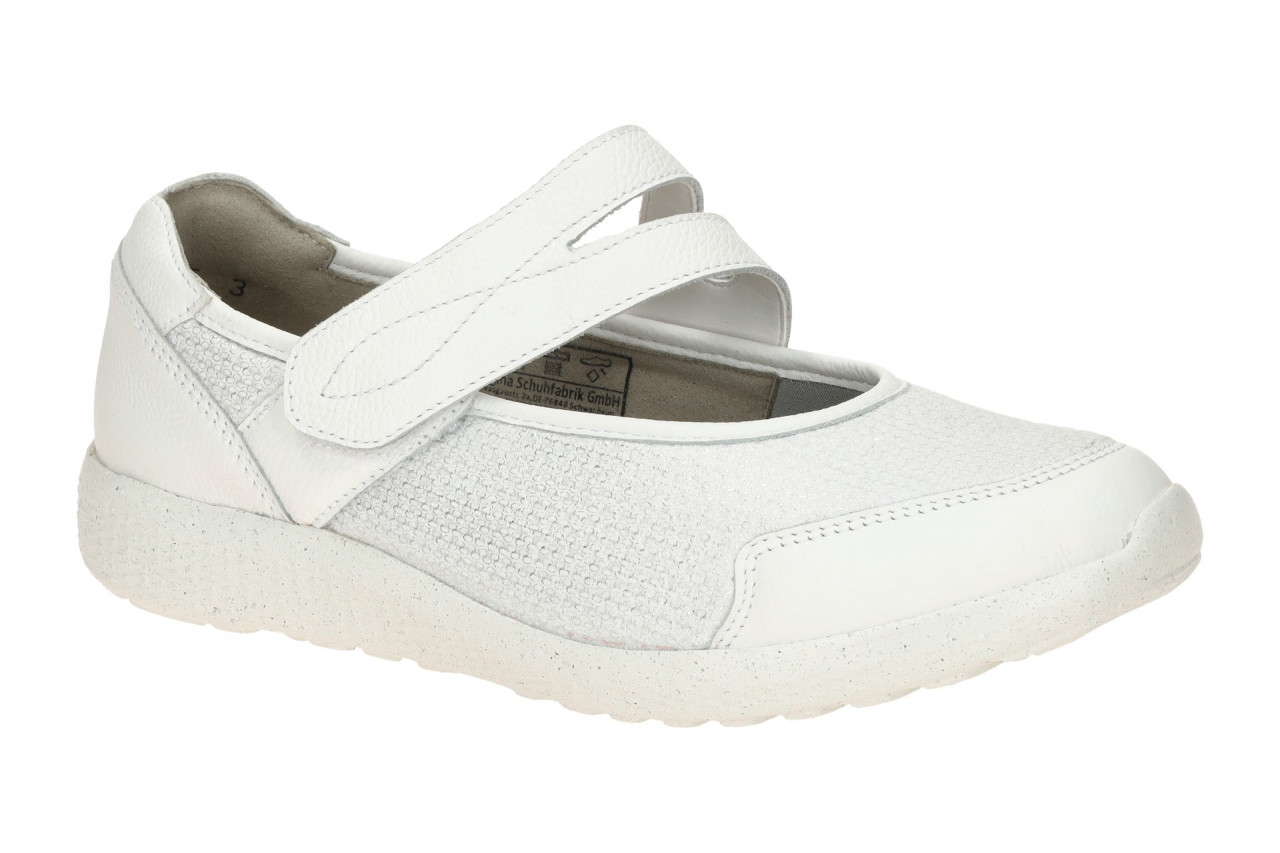 Waldl?ufer Damenschuhe 815M31 M-IRA Ballerina wei?/silber OrthoTritt 1 Waldl?ufer Damenschuhe 815M31 M-IRA Ballerina wei?/silber OrthoTritt