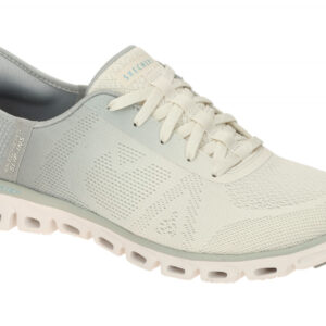 Skechers 104566/GRY Glide Step Excite Damen-Sportschuhe in Beige-Grau