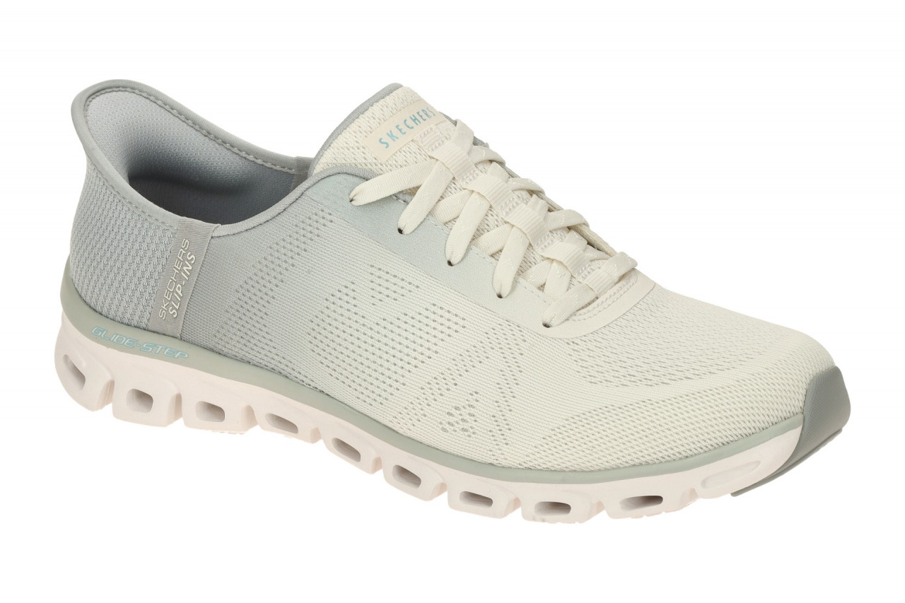 Skechers 104566/GRY Glide Step Excite Damen-Sportschuhe in Beige-Grau 1 Skechers 104566/GRY Glide Step Excite Damen-Sportschuhe in Beige-Grau